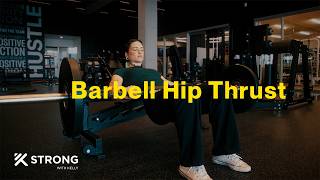 Hip thrust (barbell with a pad, or the machine) video